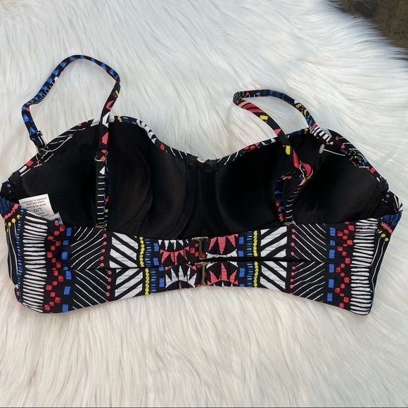 NWOT Bar III Multicolored Bikini Top Large - Picture 6 of 13